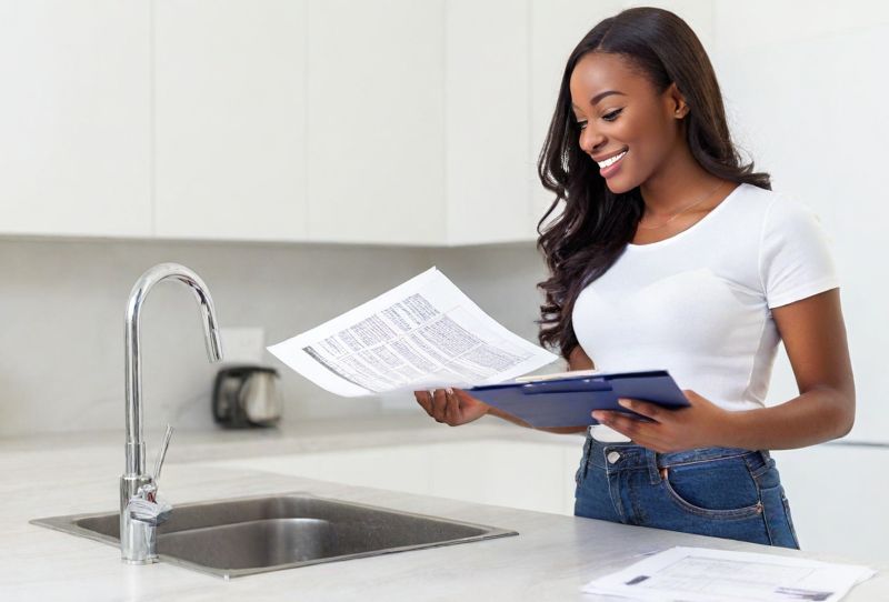woman reading water report img